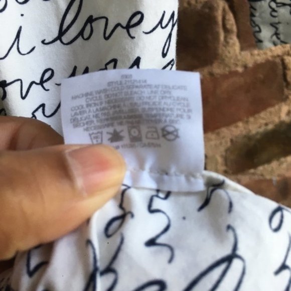 Tory Burch “I Love You” Buttoned Sleepshirt Size Small - Picture 5 of 10
